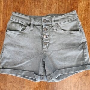 Universal Thread High Waist Green/Gray Shorts